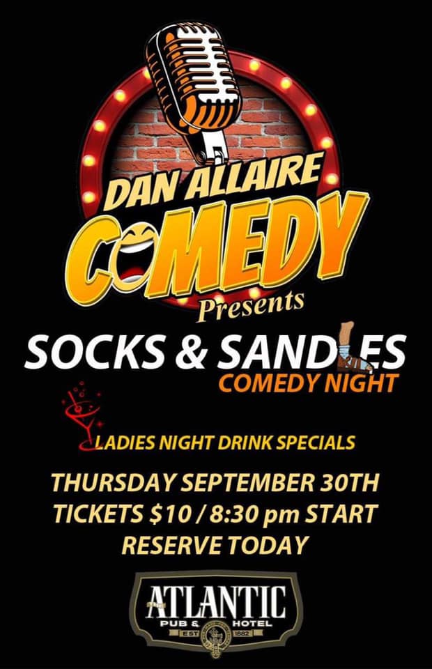 Socks & Sandals Comedy Night in Alexandria - September 30, 2021