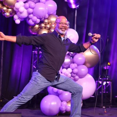 Jim Carty, one of the amateur comics for this year’s Laugh for the Cure. Photo by Caroline Phillips
