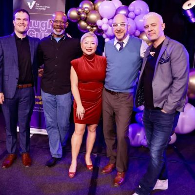 From left, Gord St. Denis, Jim Carty, Jenny Chen, Nick Fundytus and Rick Hiladie. Photo by Caroline Phillips